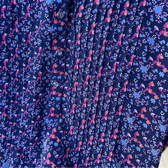 Mountain Khakis Wild Flower Pintuck Rayon Dress In Twilight Print Sz M - Picture 6 of 15